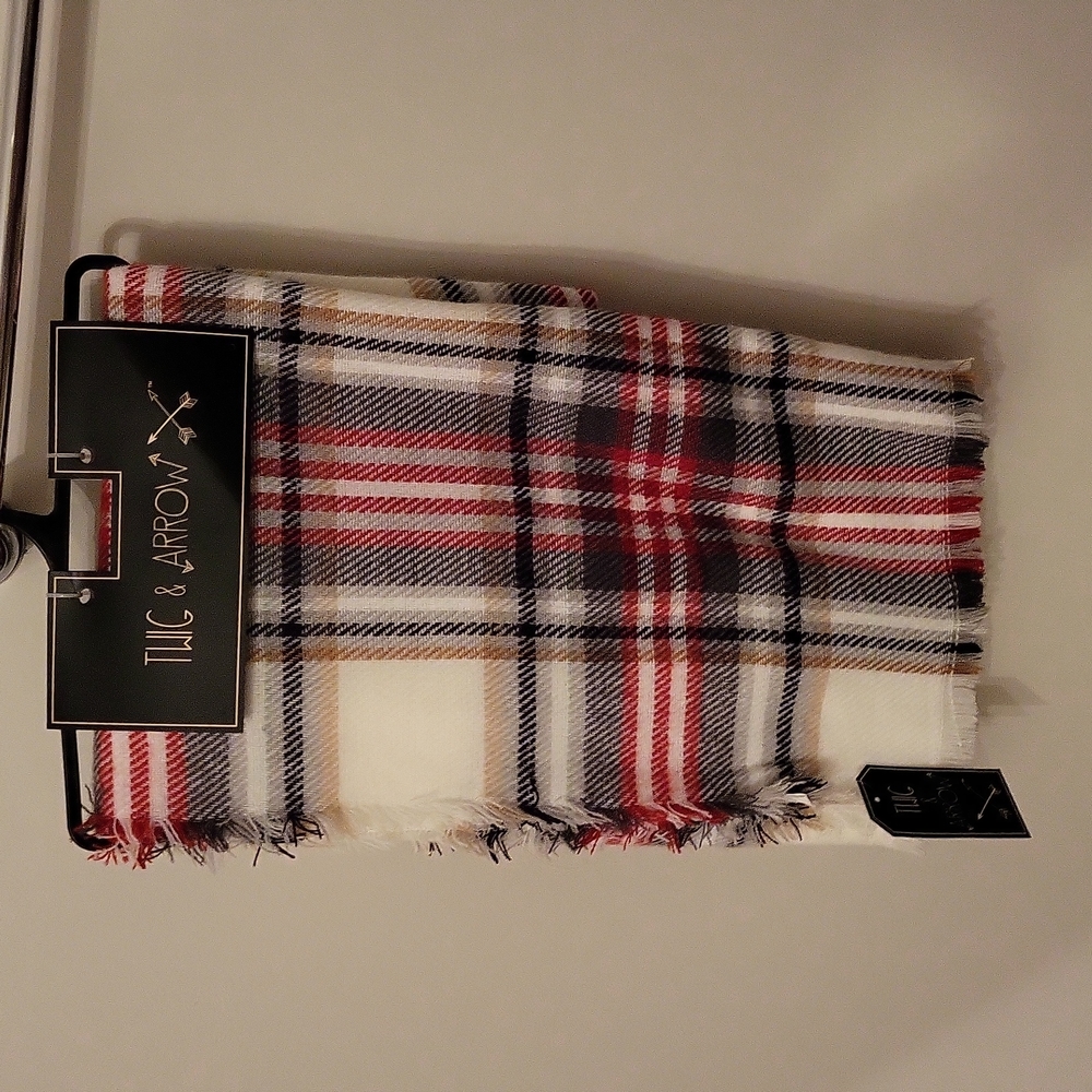 Twig & Arrow Plaid Blanket Scarf